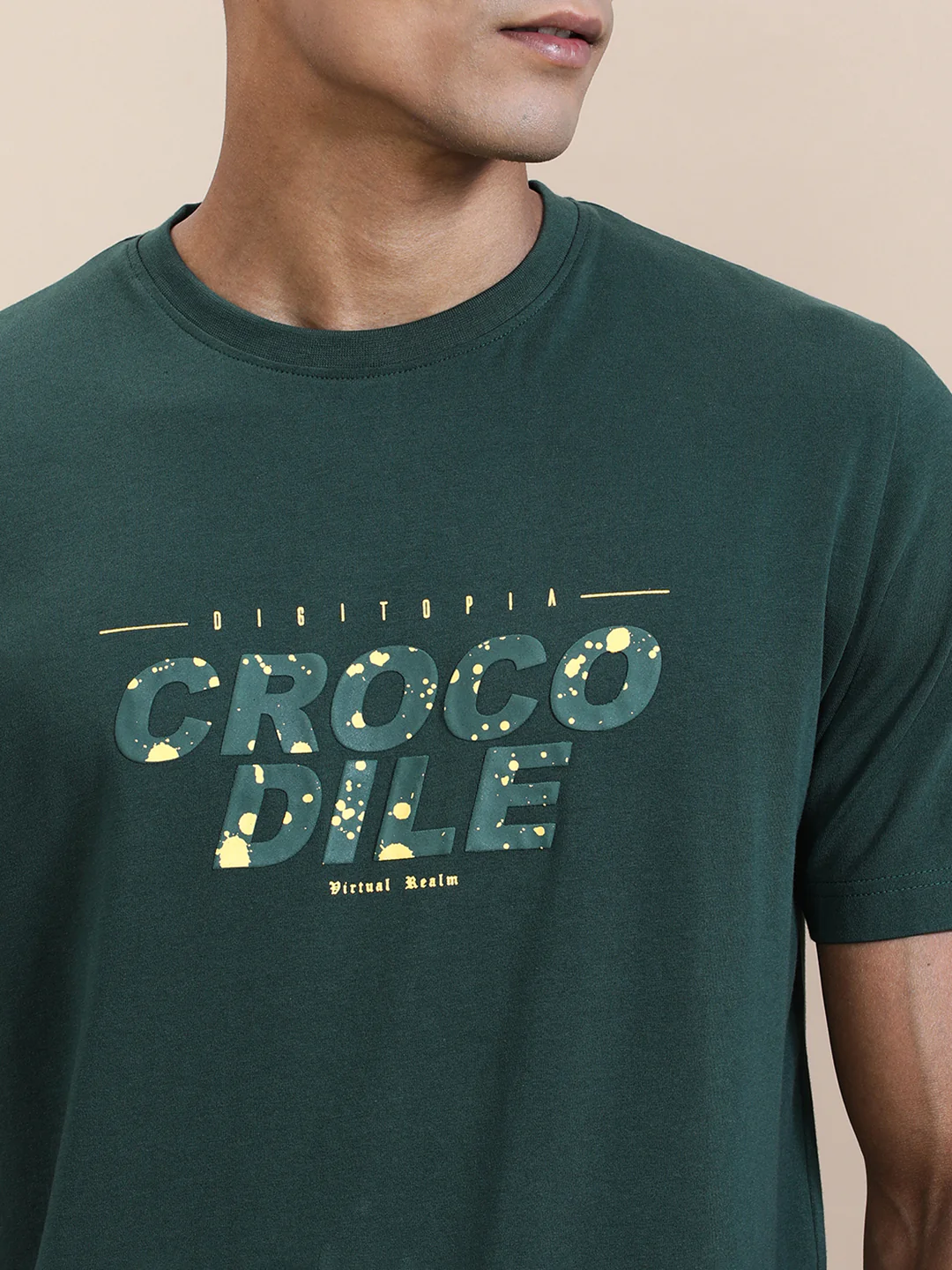 Chest HD Print Slim Fit T-Shirt