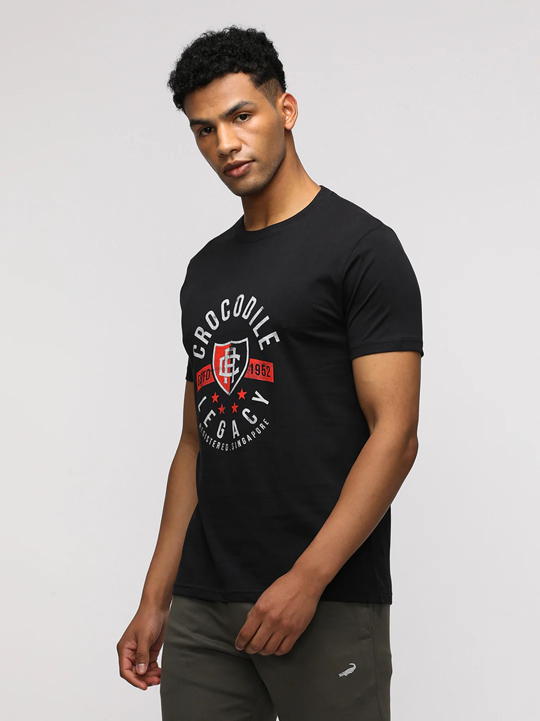 Typography Printed Round Neck Cotton Slim Fit T-shirts Pack Of 2