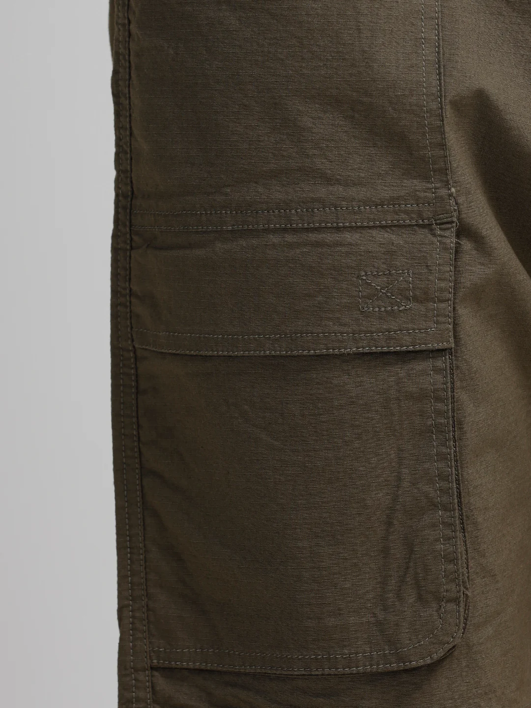 Trekflex Ripstop Utility Green Cargo Shorts