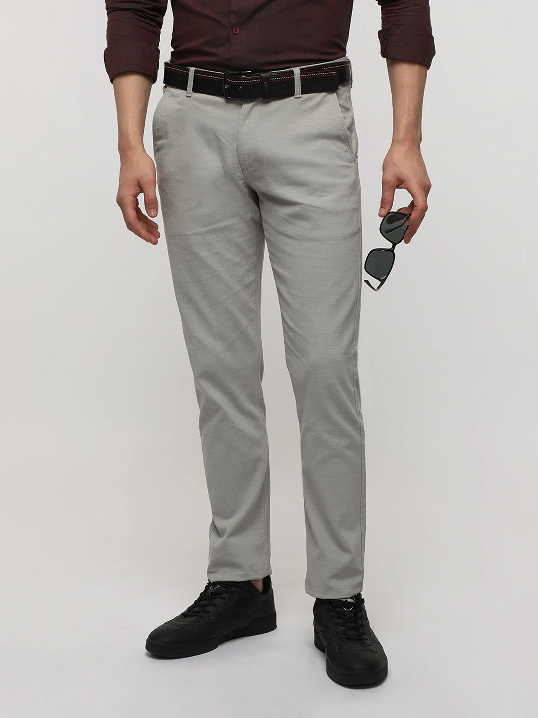 Slim Fit Classic Light Grey Trouser for Trendy Comfort