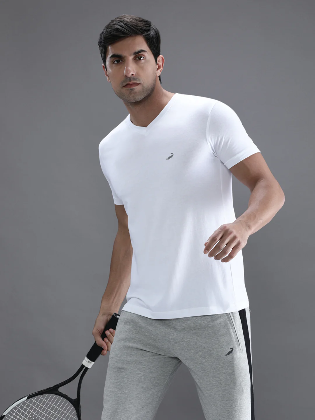 Solid White Sport Fit T-Shirt