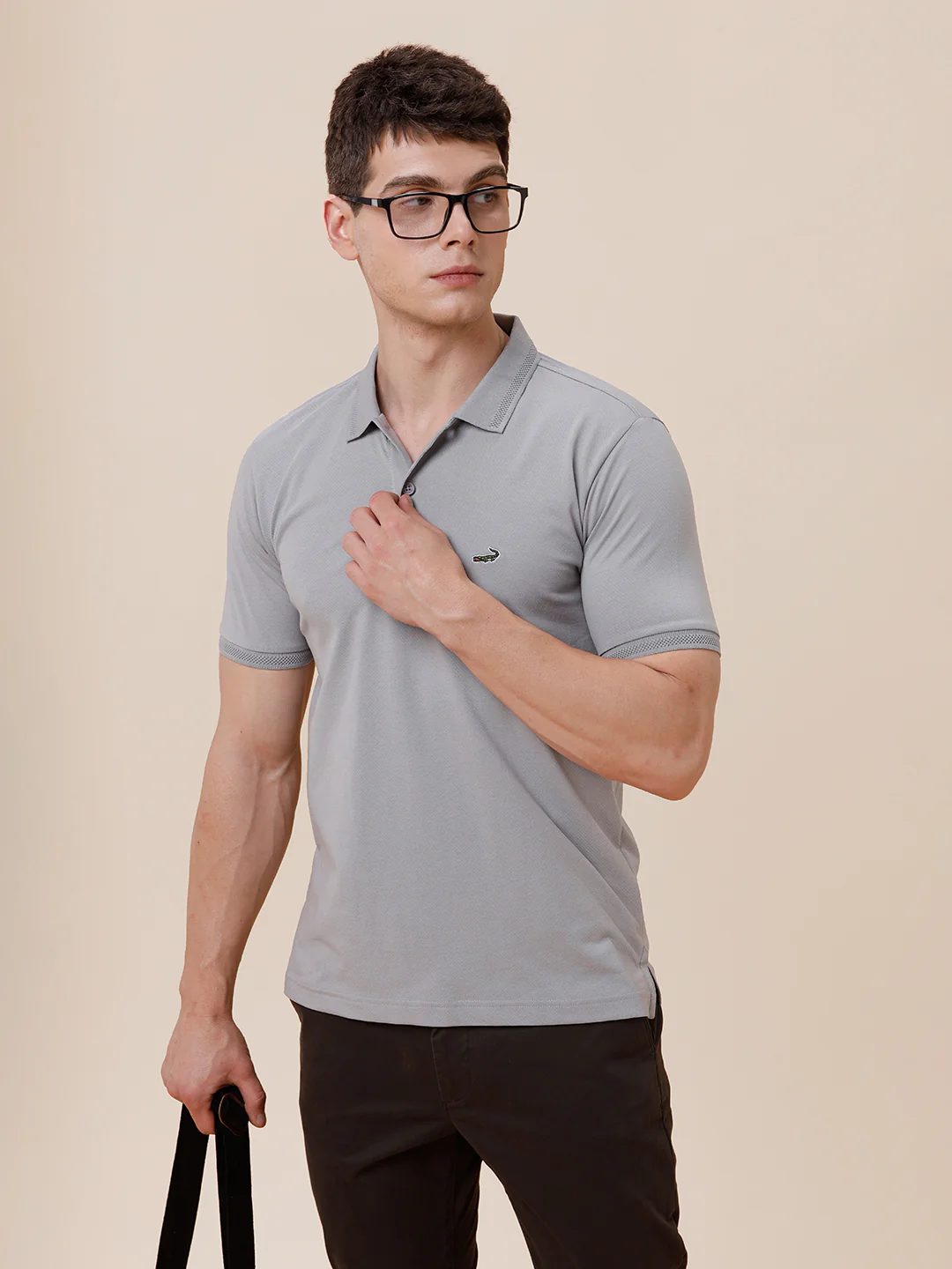Solid Half Sleeve Casual Polo T-Shirt