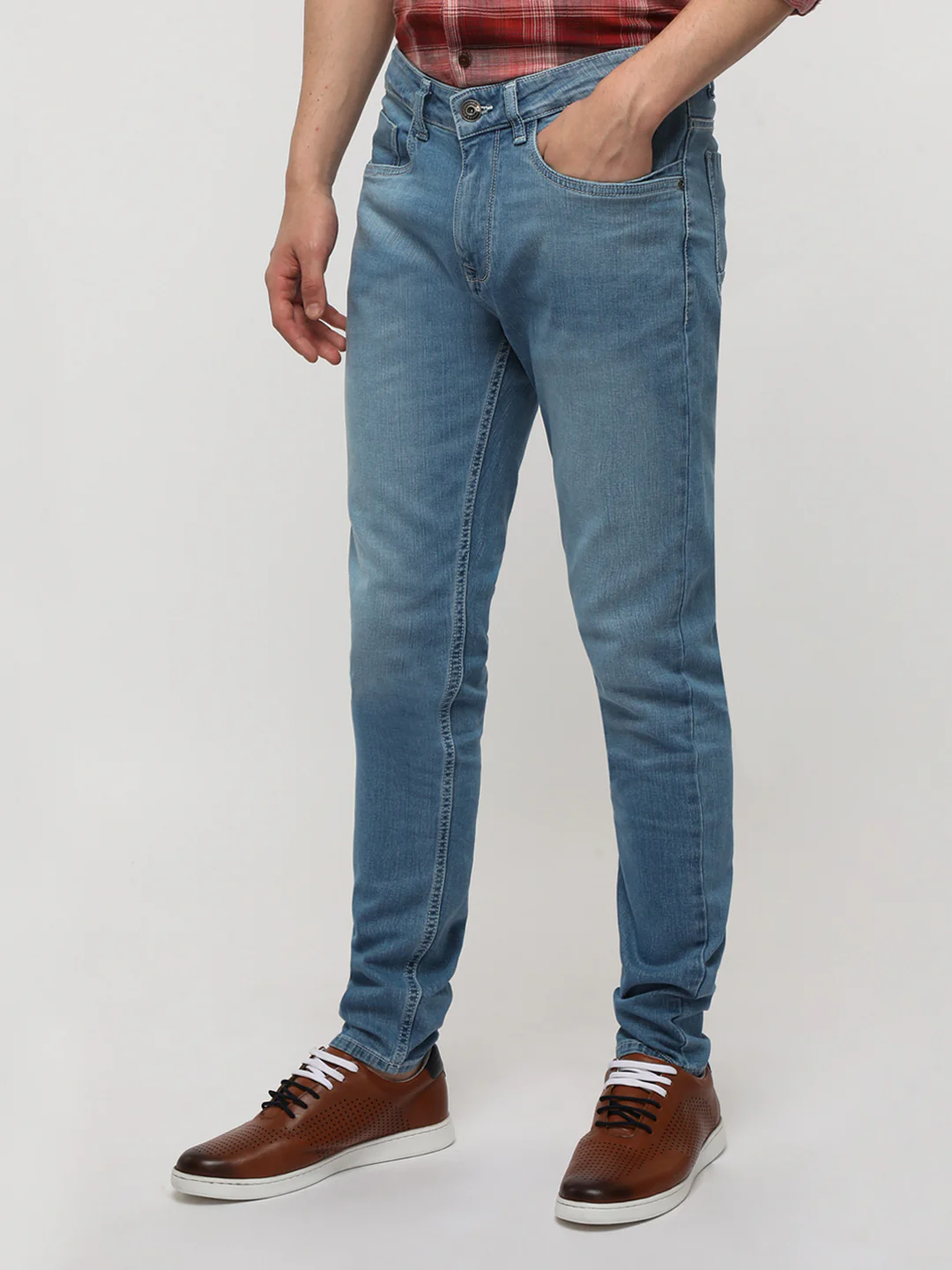 Light Blue Stone Washed Jeans