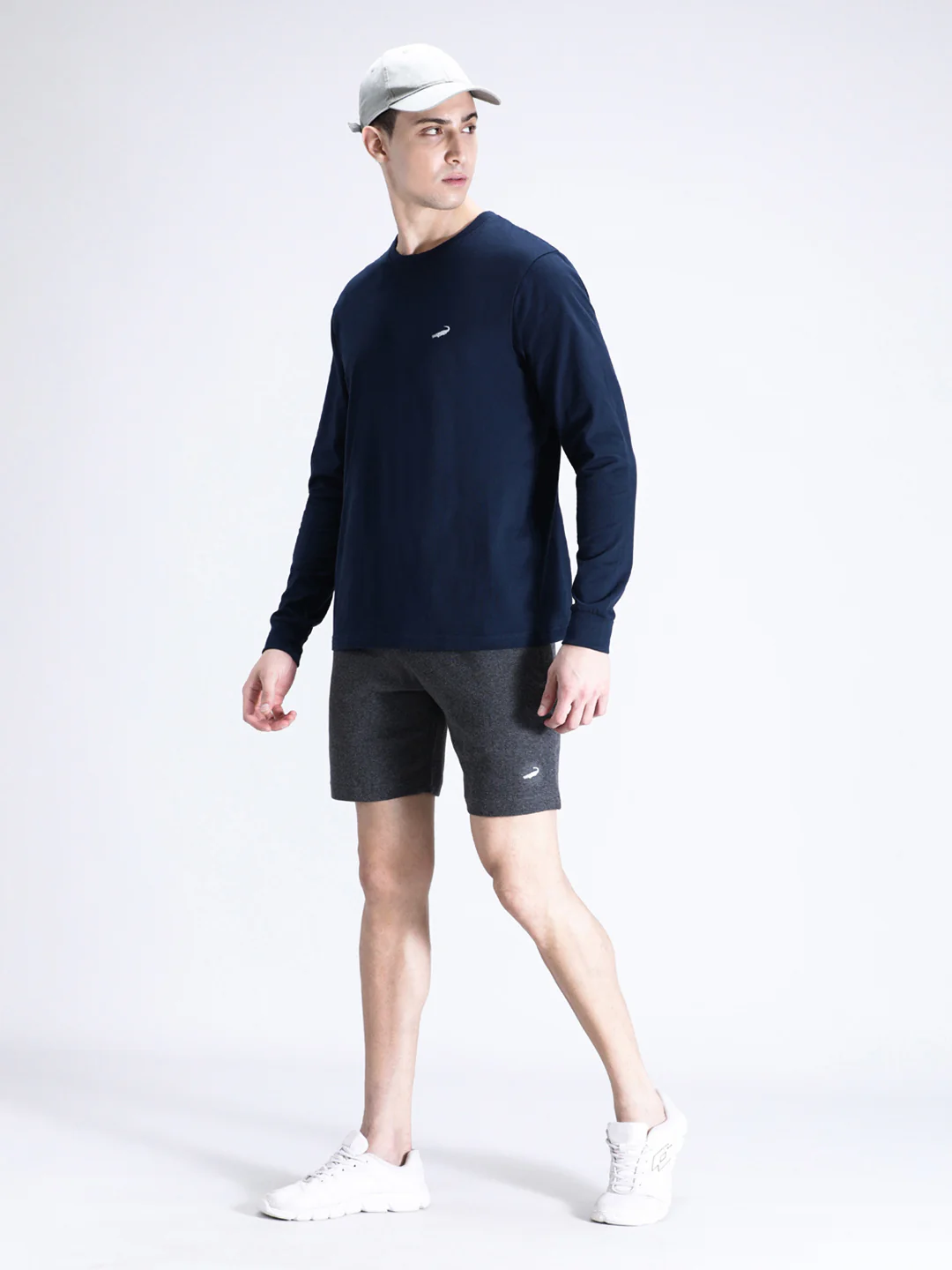 Navy Casual Solid T-Shirt