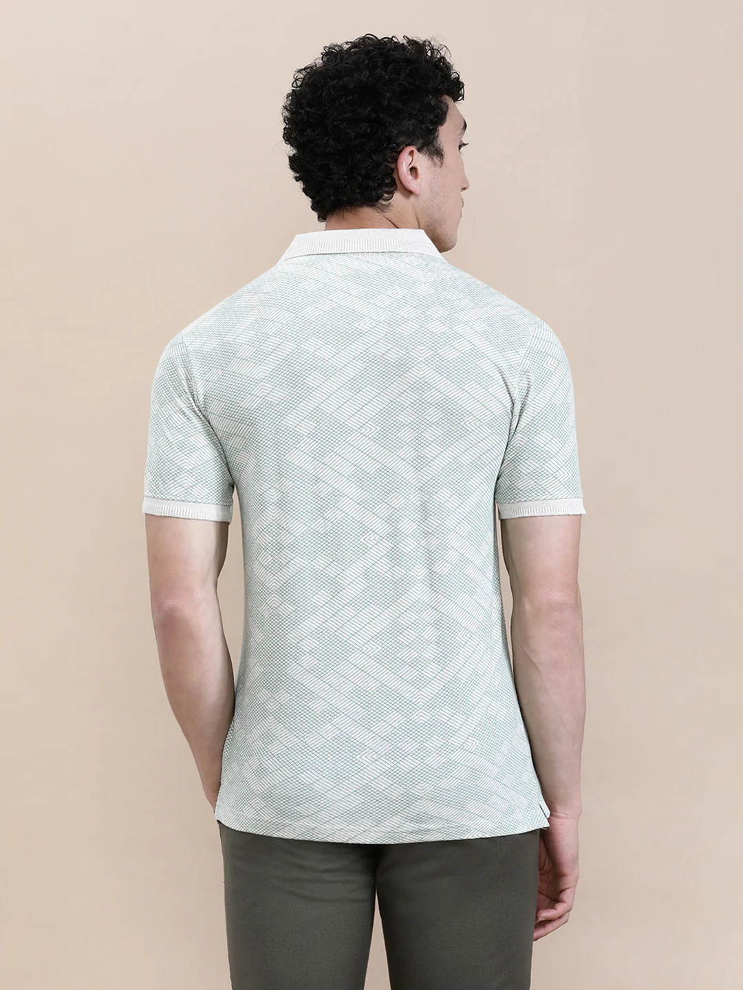 Geometric AOP Slim Fit Polo