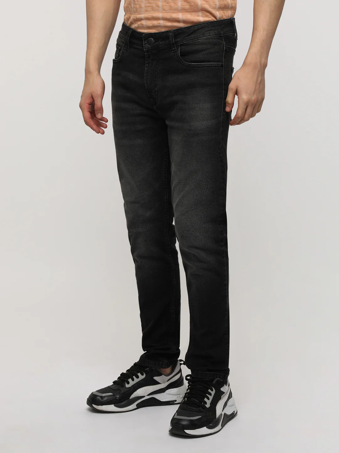 Black Vintage Washed Jeans