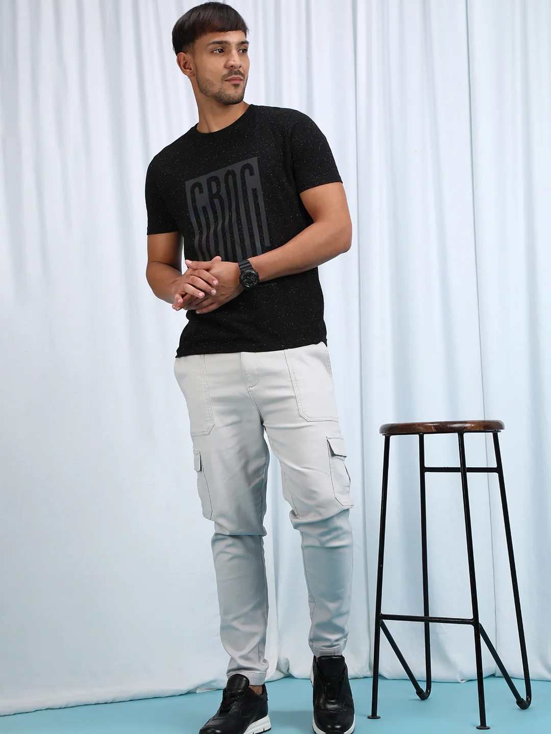 Brown Casual Printed T-Shirt