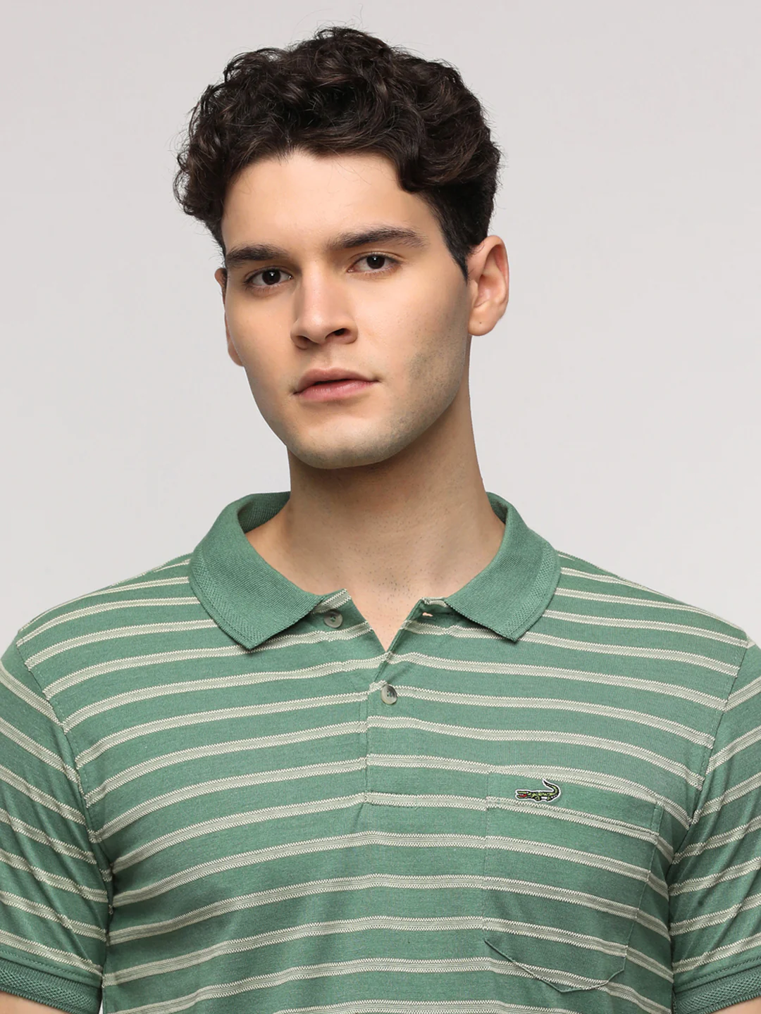 Slim Fit Light Green T-Shirt for Sporty Looks