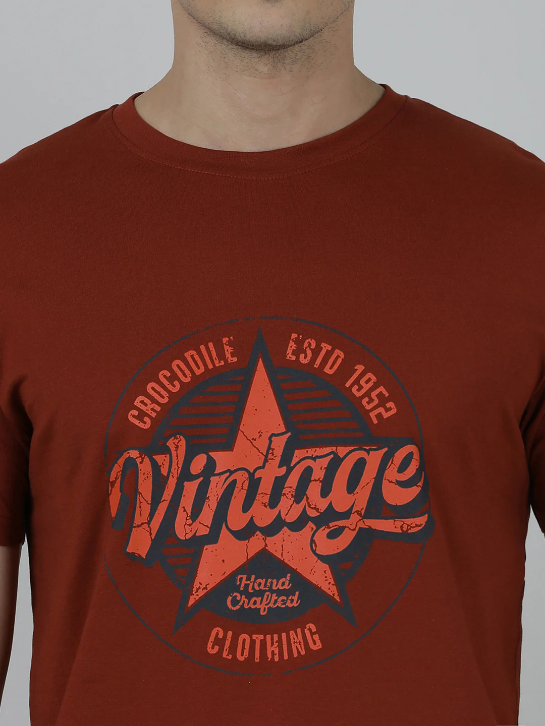 Typography Printed Slim Fit Cotton T-shirts Pack Of 2