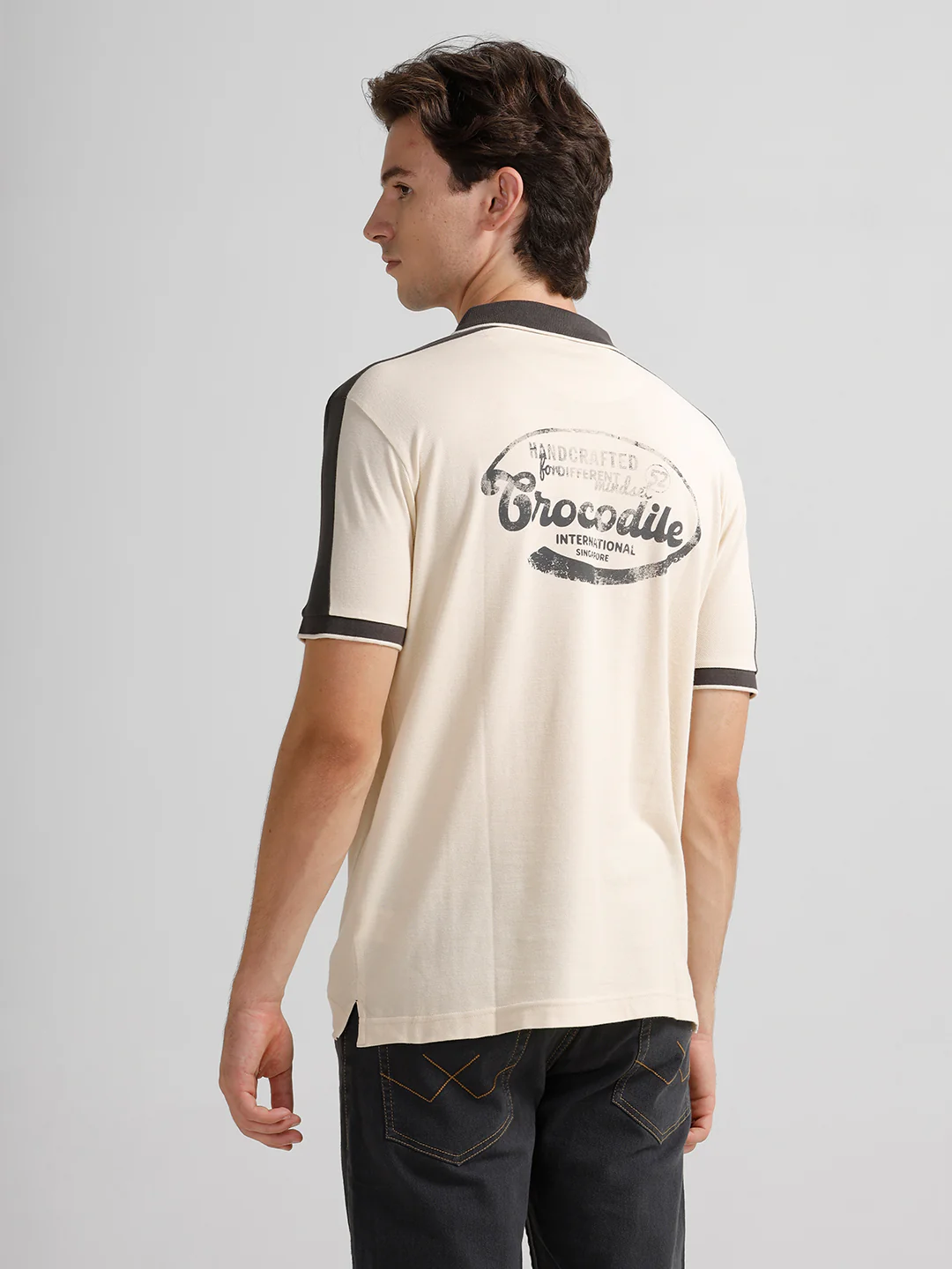 Slim Fit White Polo T-Shirt