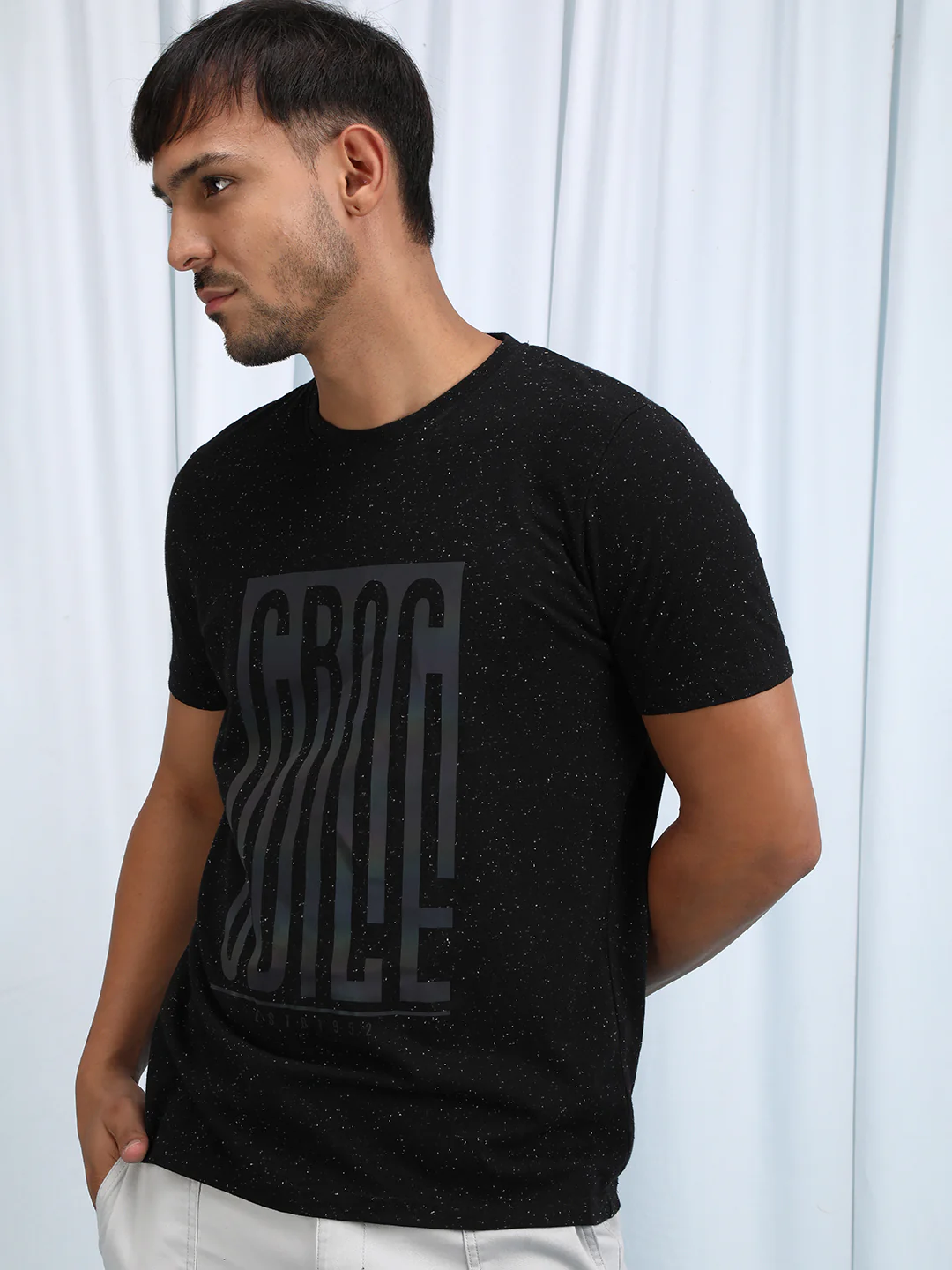 Brown Casual Printed T-Shirt