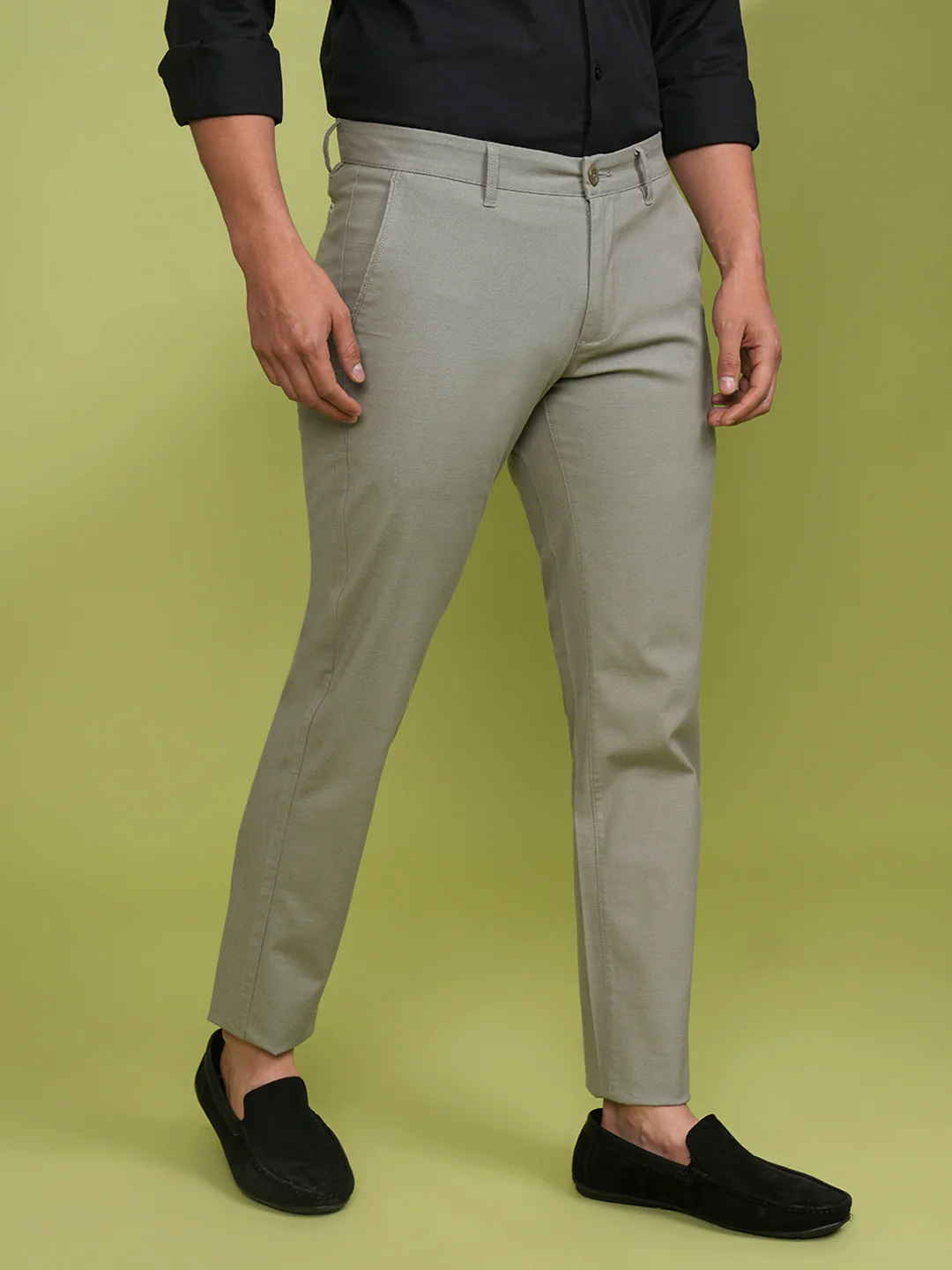 Ripstop Self Pattern Stretch Trouser Stone