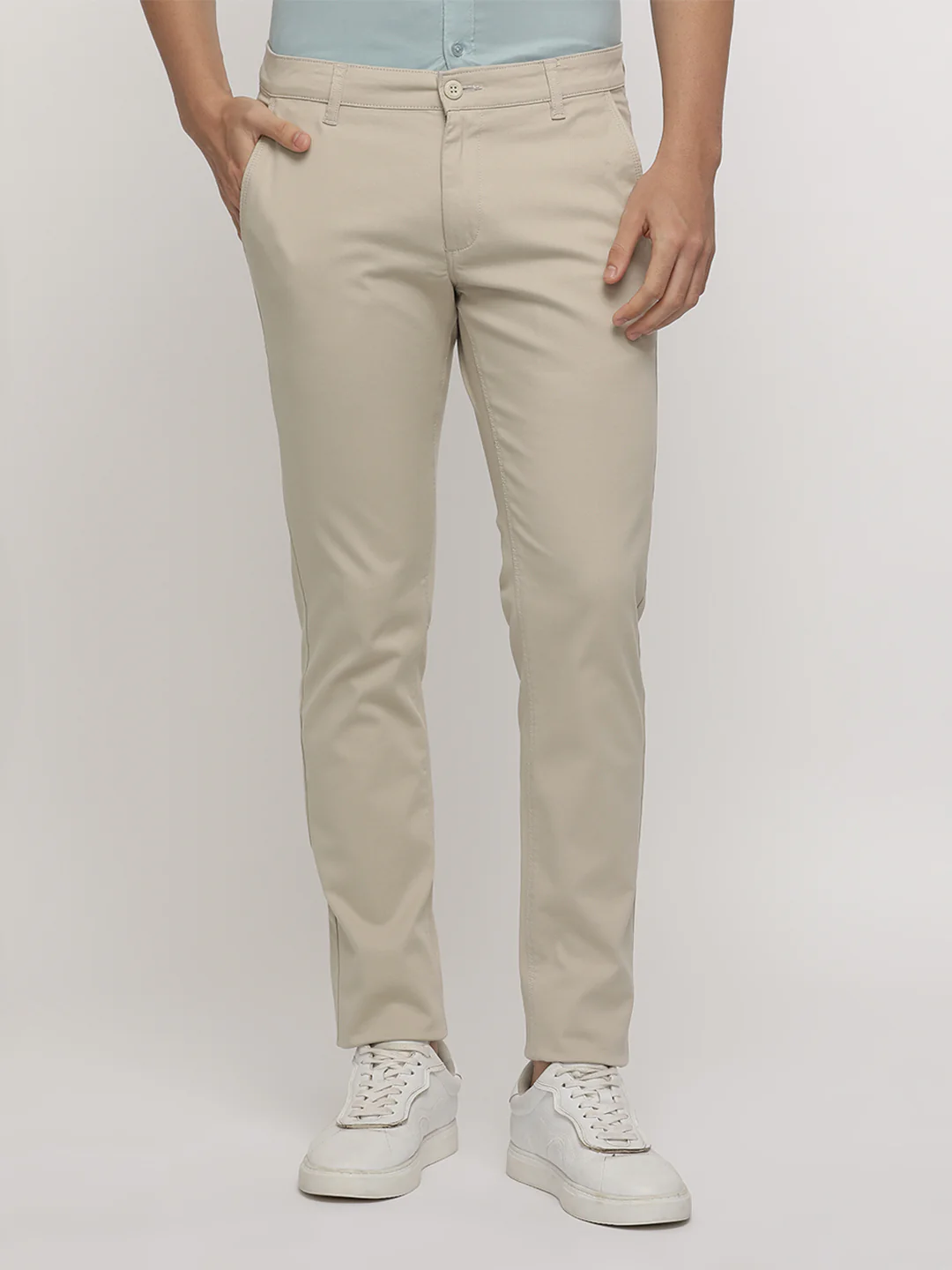Beige Premium Stretch Trouser
