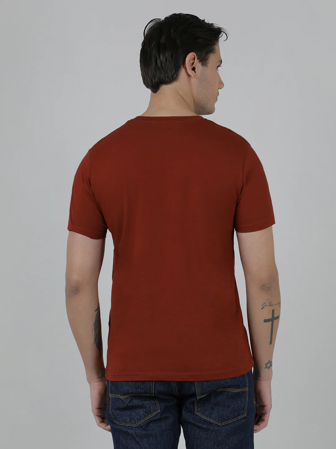 Typography Printed Slim Fit Cotton T-shirts Pack Of 2