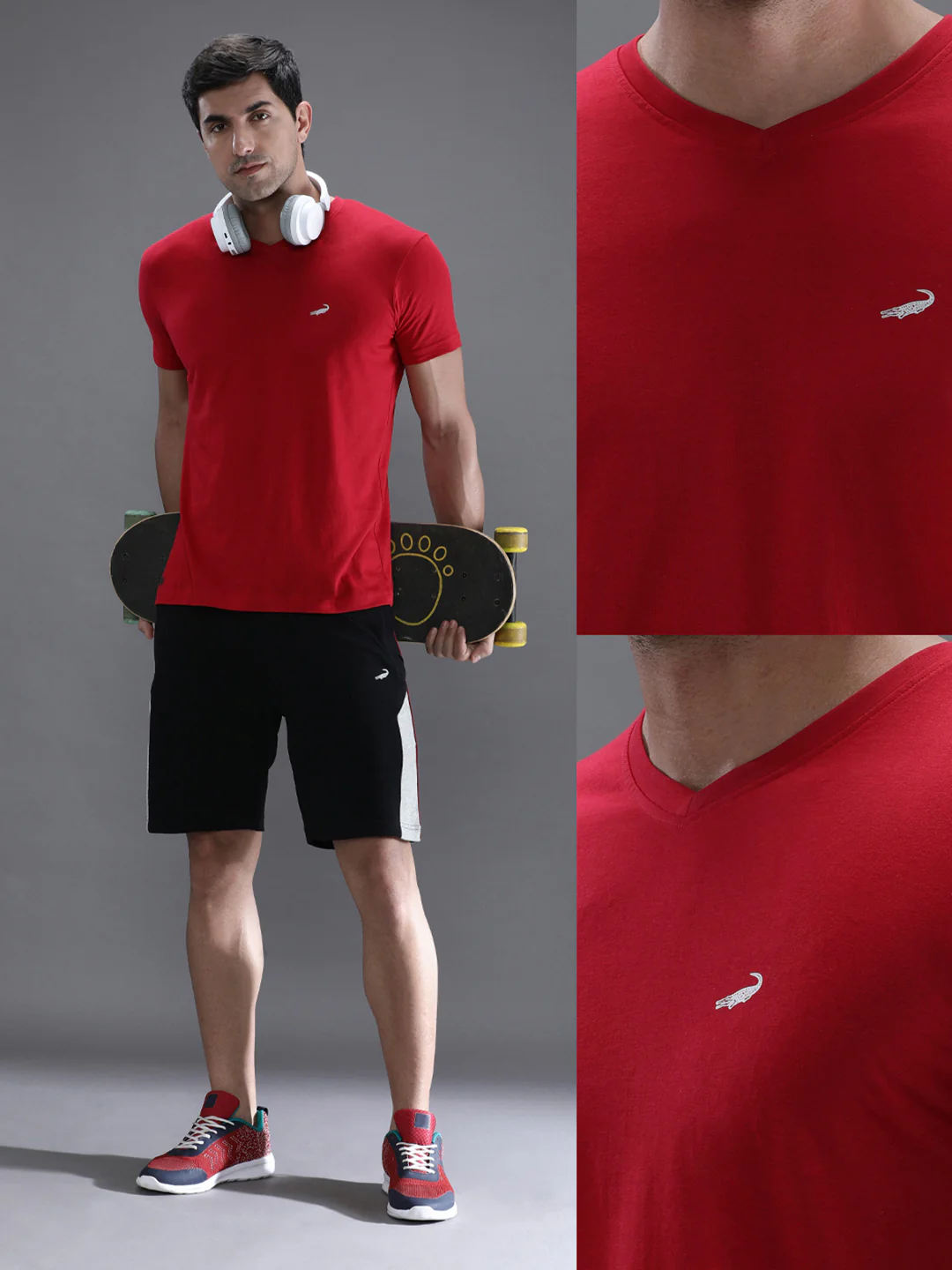 Chilli Red Solid T-Shirt