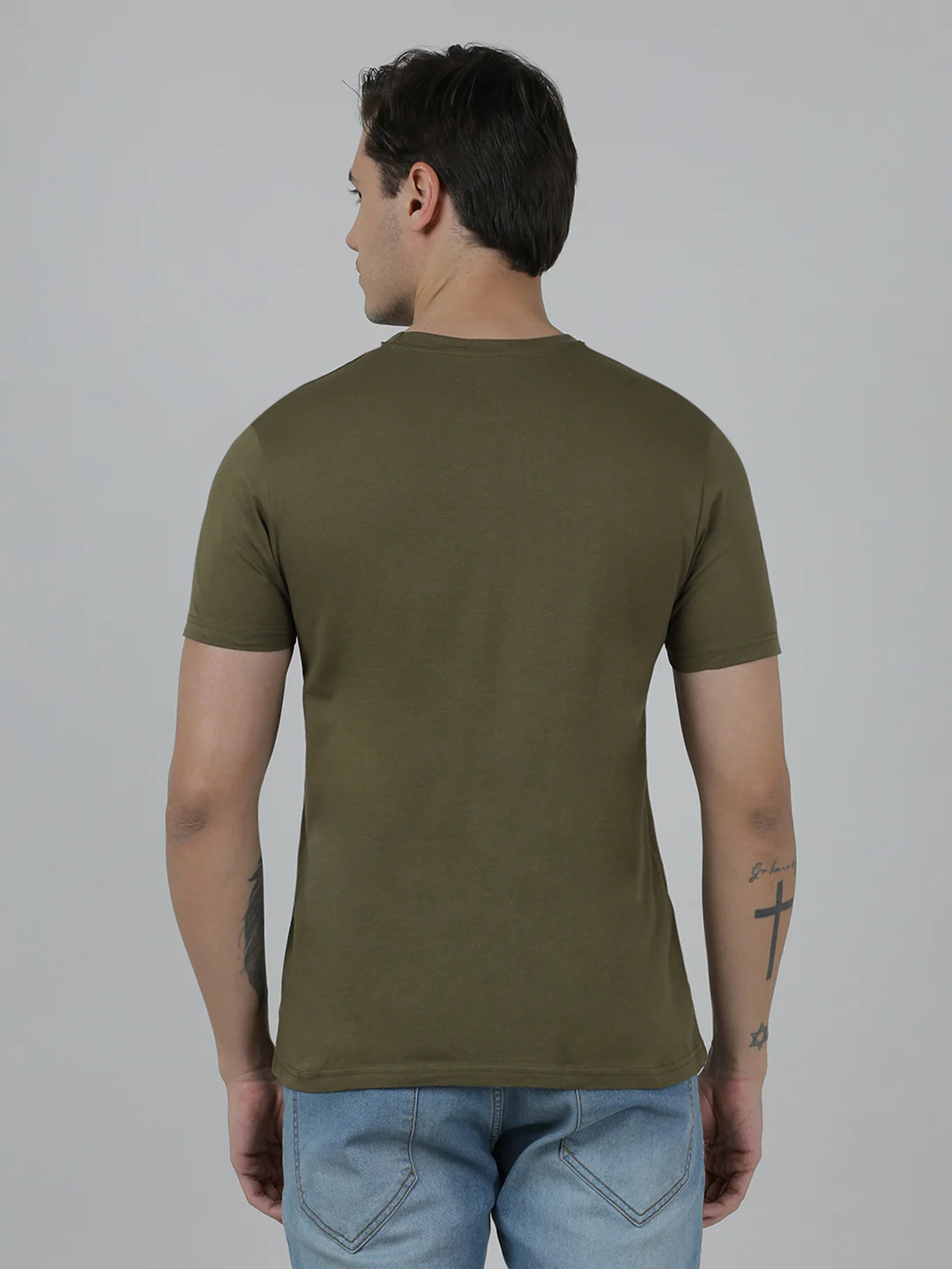 Typography Printed Pack Of 2 Slim Fit Cotton T-shirts