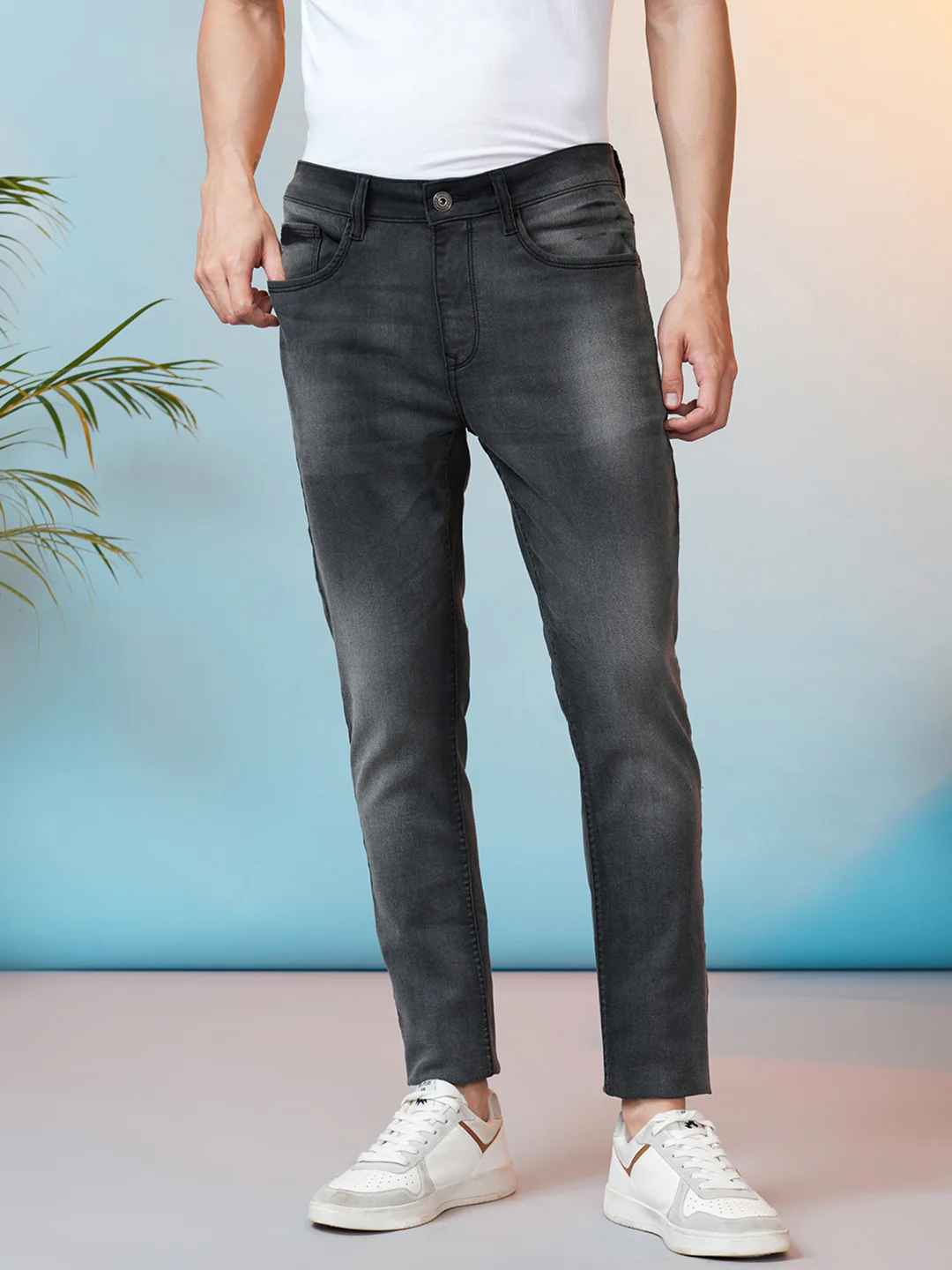 Twill Premium Dark Grey Soft Feel Jeans