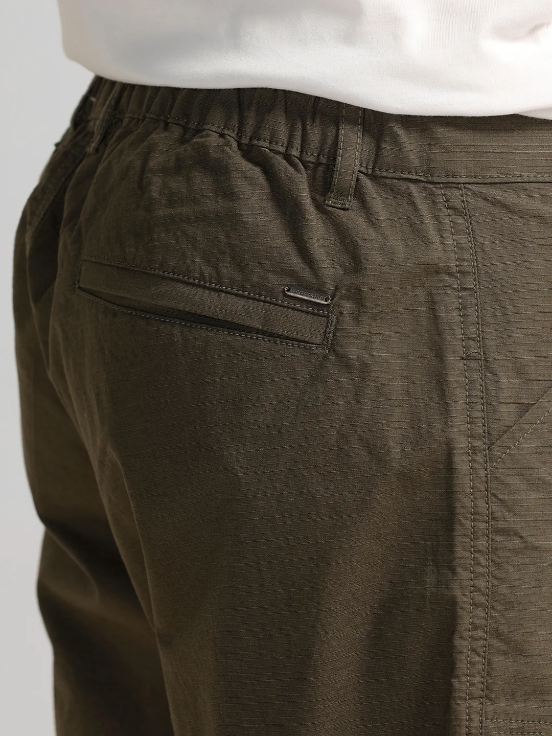 Trekflex Ripstop Utility Green Cargo Shorts