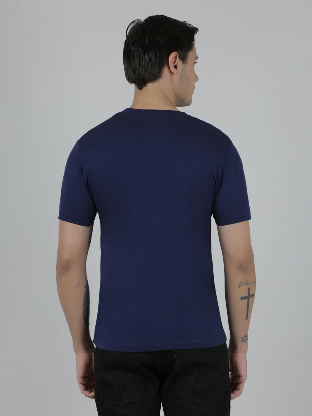 Typography Printed Slim Fit Cotton Pack Of 2 T-shirts