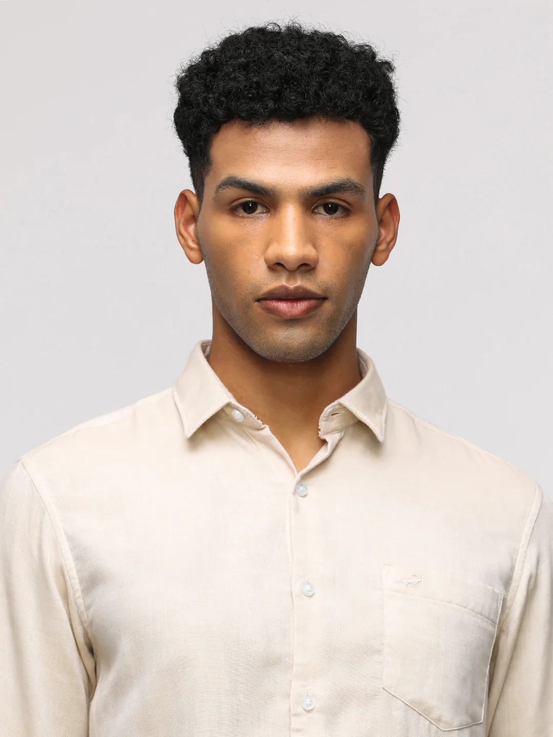 Comfort Fit Sport Beige Shirt for Trendy Wear