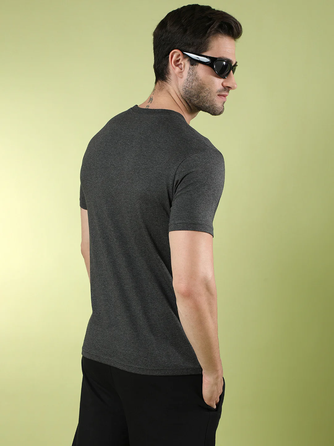 Typography Printed Pack Of 2 Slim Fit T-shirts