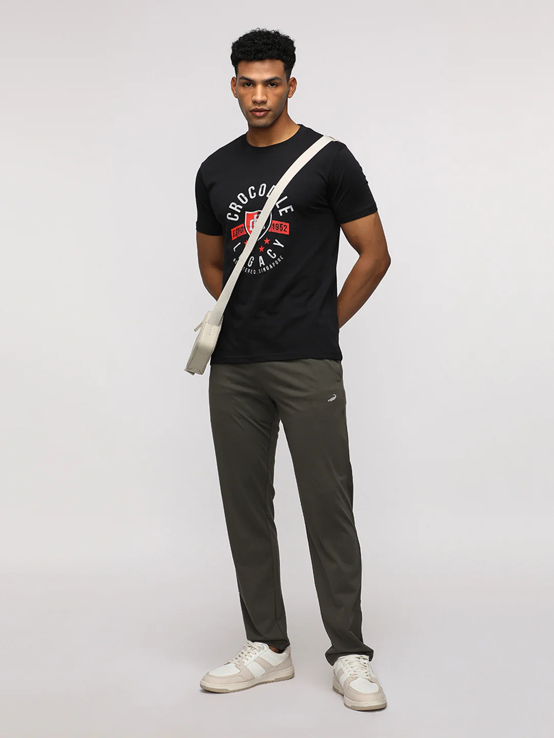 Typography Printed Round Neck Cotton Slim Fit T-shirts Pack Of 2