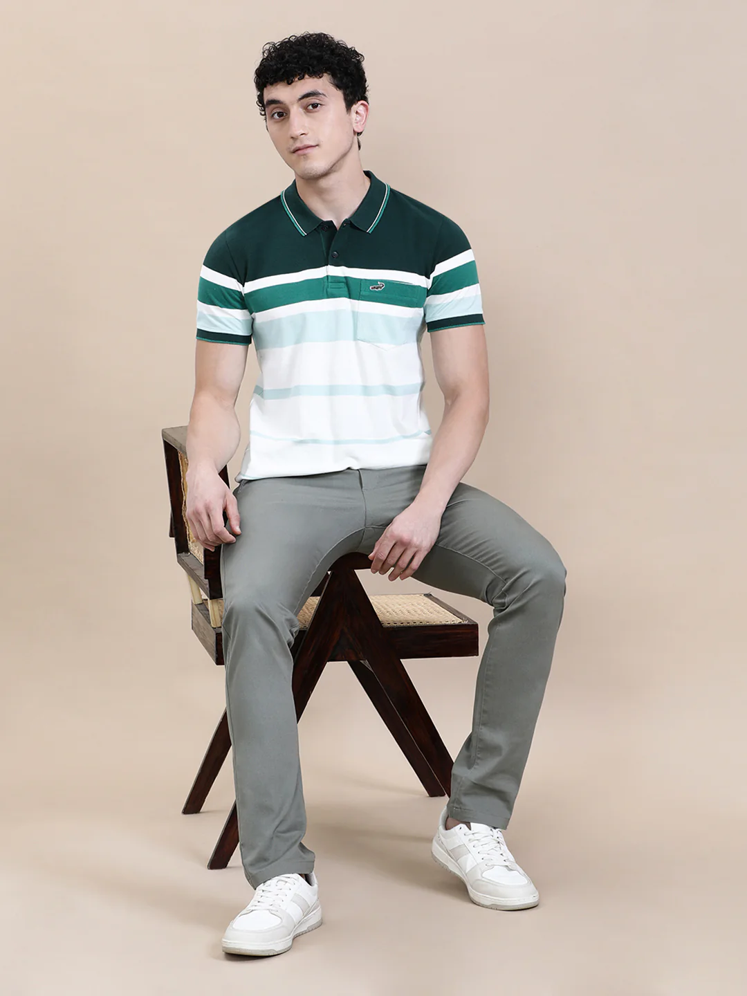 Eng Stripe Slim Fit Polo