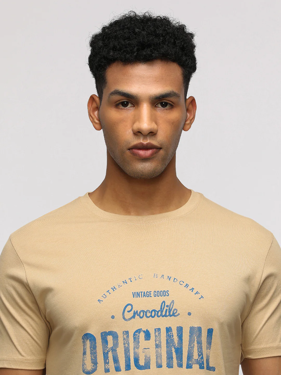 Typography Printed Round Neck Cotton Slim Fit T-shirts Pack Of 2