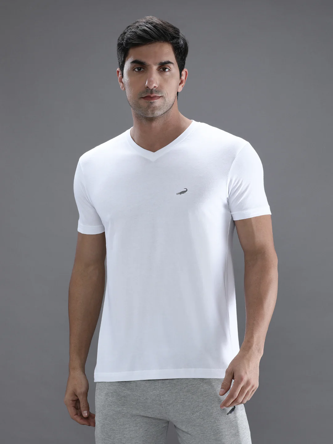Solid White Sport Fit T-Shirt