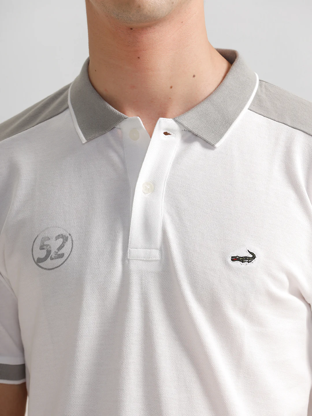White Slim Fit Polo T-Shirt