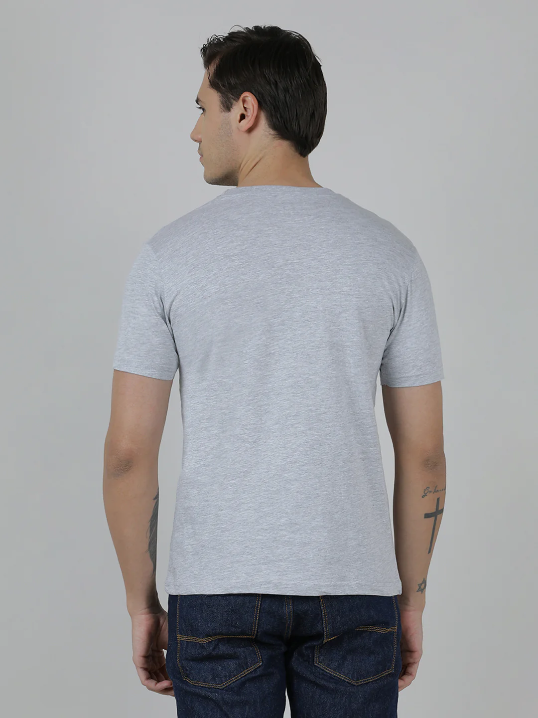 Typography Printed Slim Fit Cotton T-shirts Pack Of 2