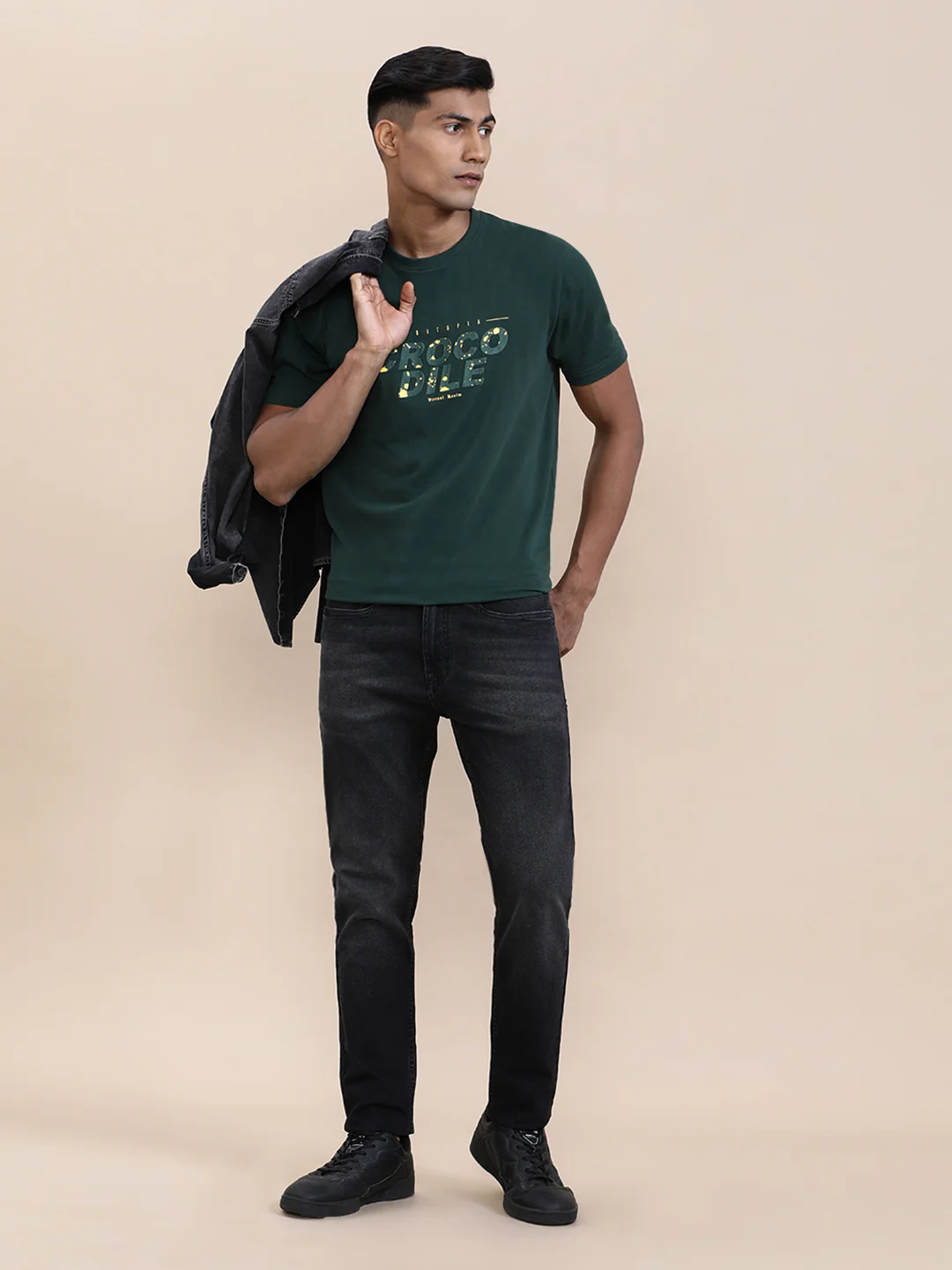 Natural Fade Wash Slim Tapered Jeans