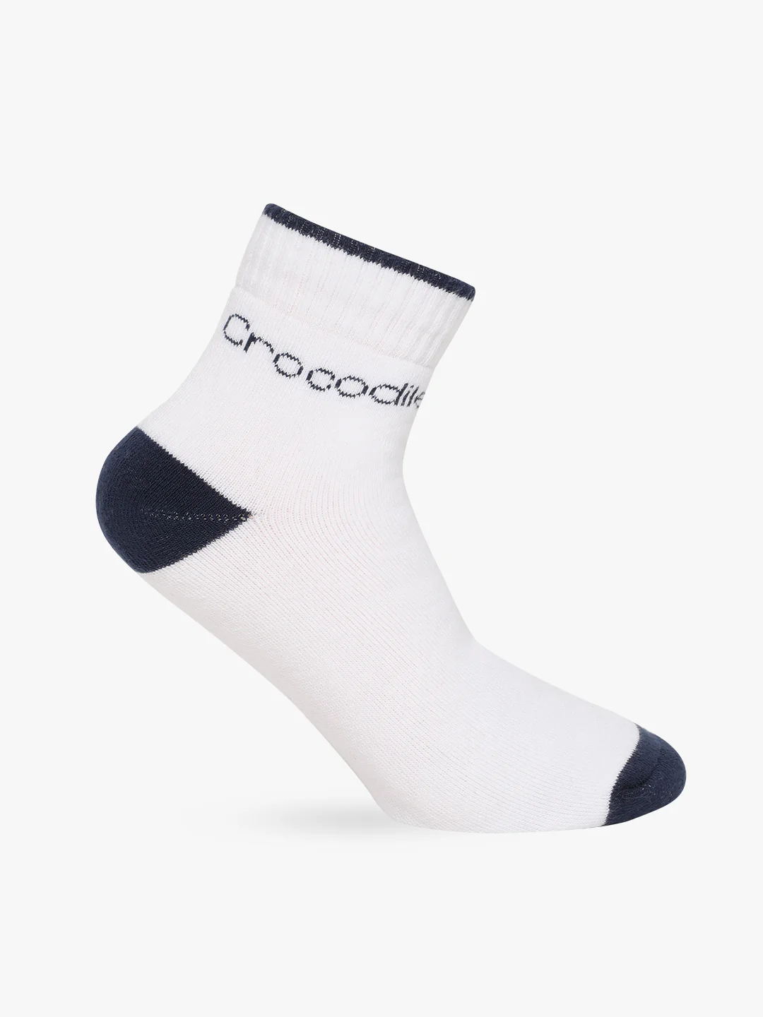 Solid Ankle Length Cotton Terry Stretch Socks
