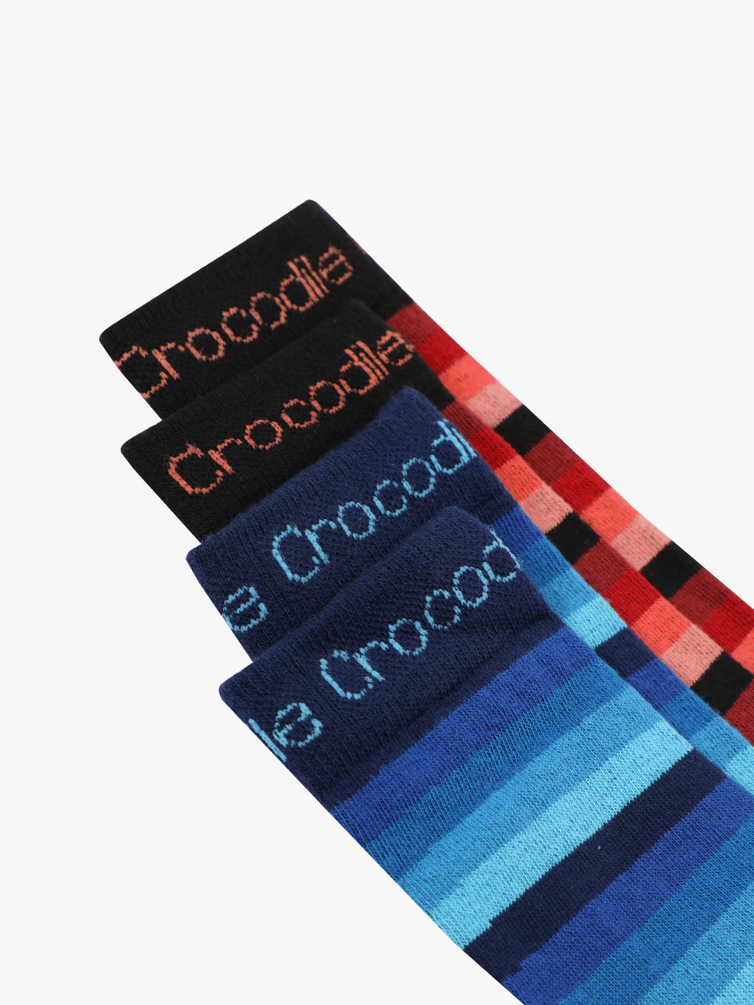 Striped Cotton Terry Full Length Striped Socks