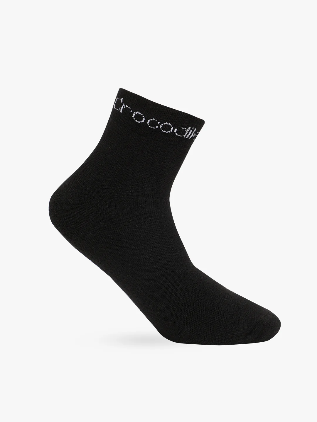 Solid Cotton Terry Stretch Ankle Length Socks