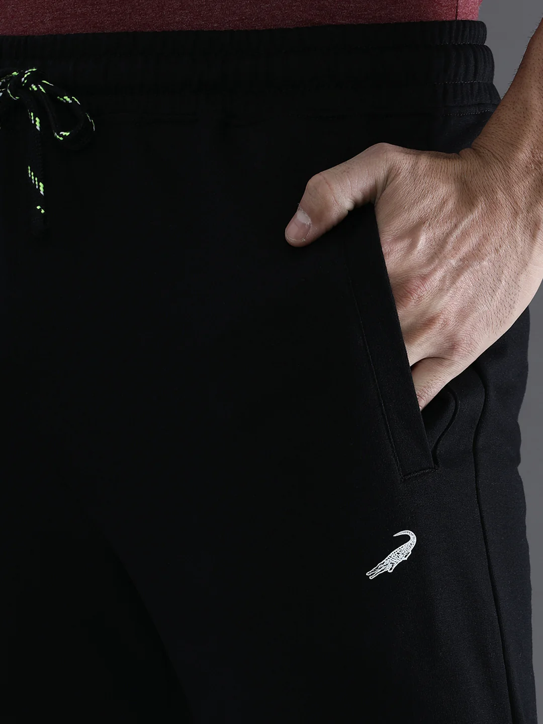 Solid Black Comfort Fit Joggers