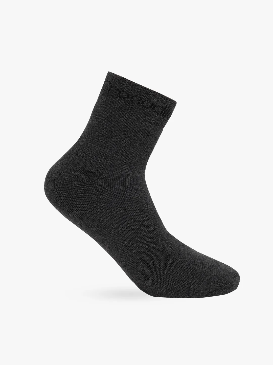 Solid Cotton Terry Stretch Ankle Length Socks