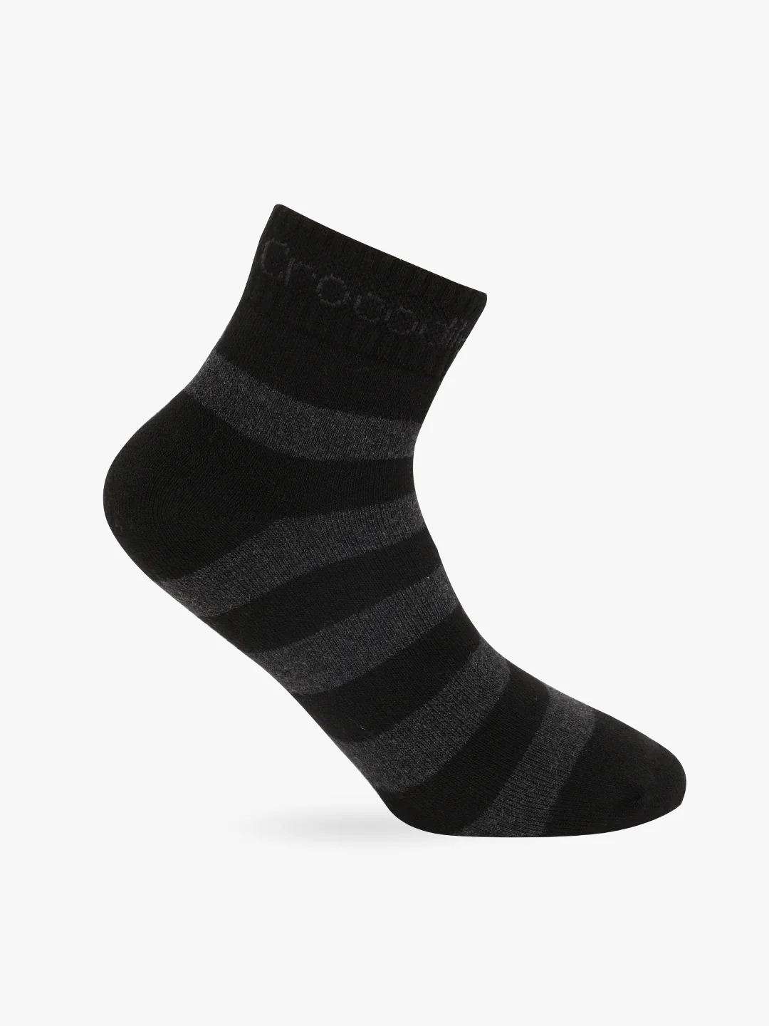 Striped Cotton Terry Stretch Ankle Length Socks