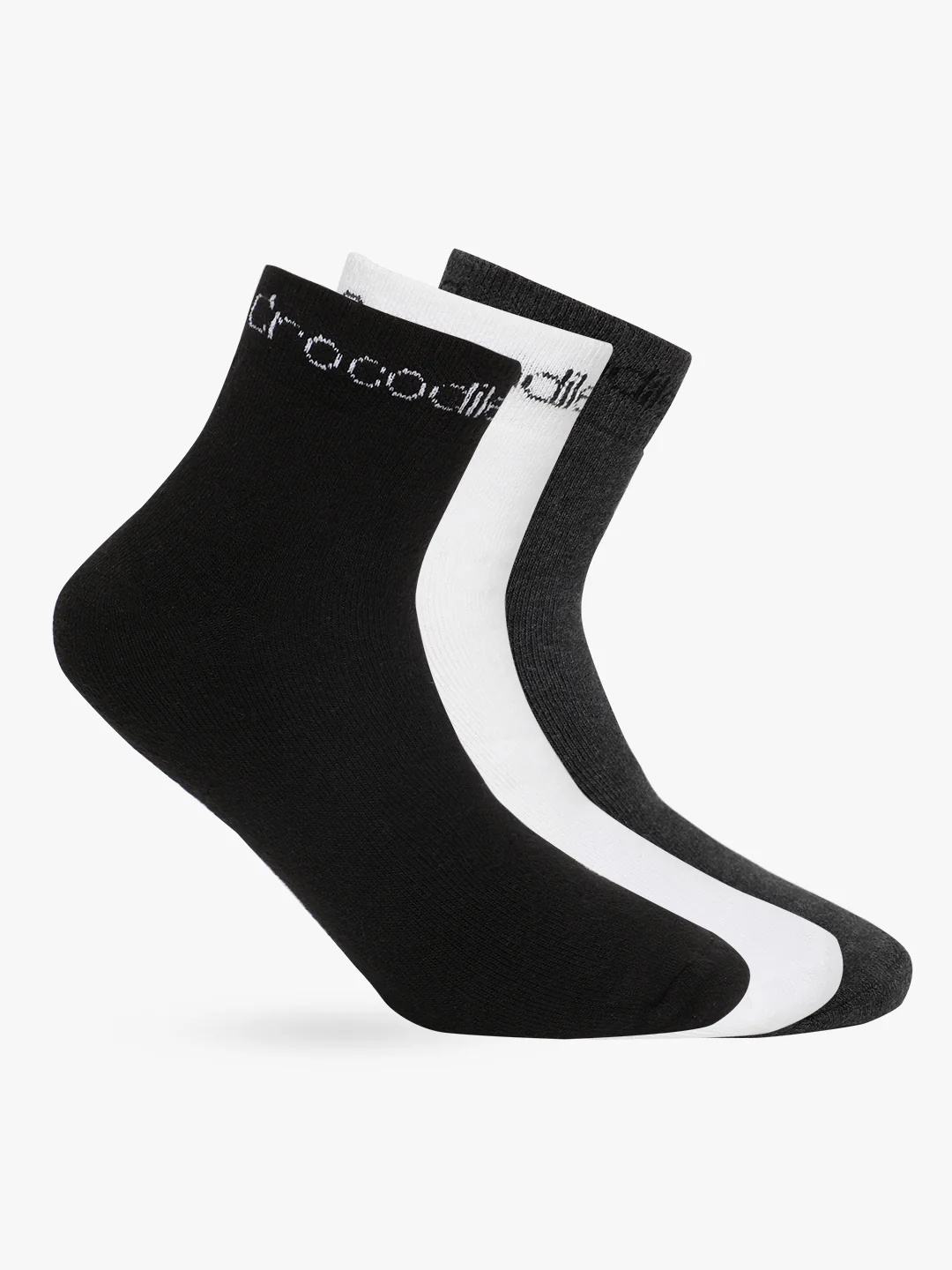 Solid Cotton Terry Stretch Ankle Length Socks