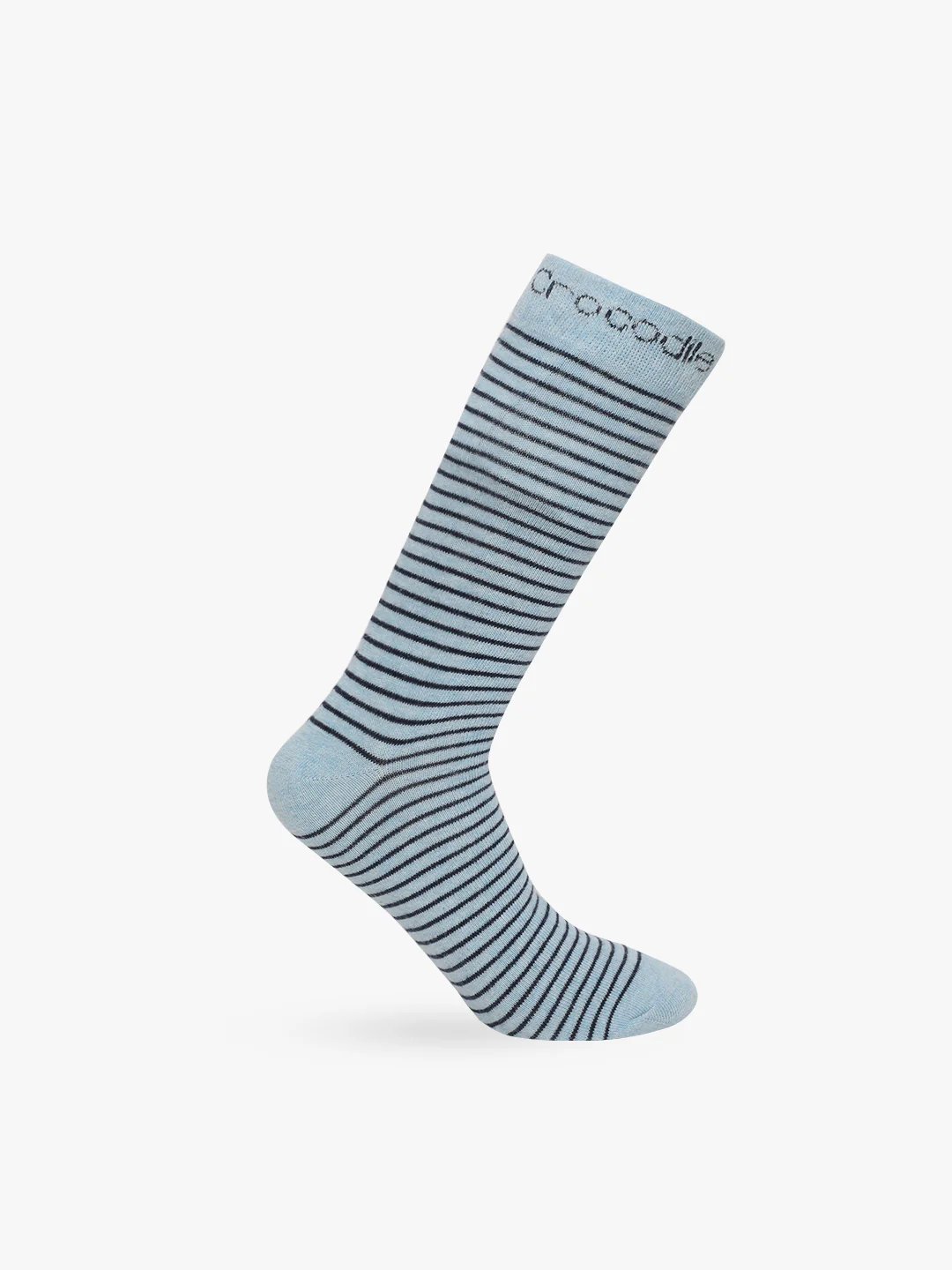 Striped Full Length Cotton Terry Stretch Socks