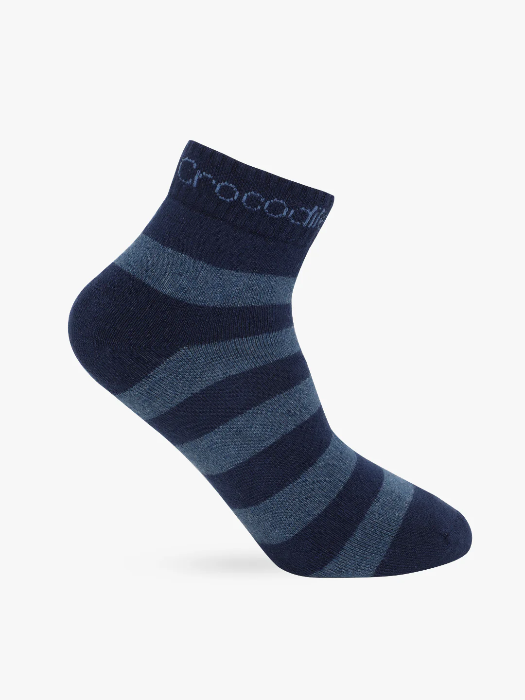 Striped Cotton Terry Stretch Ankle Length Socks