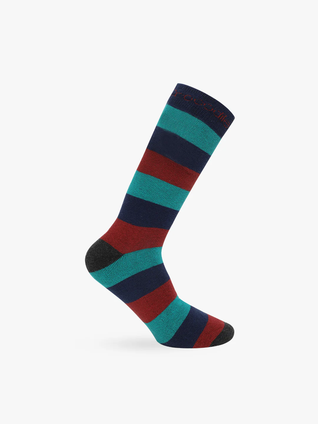 Cotton Terry Striped Full Length Socks