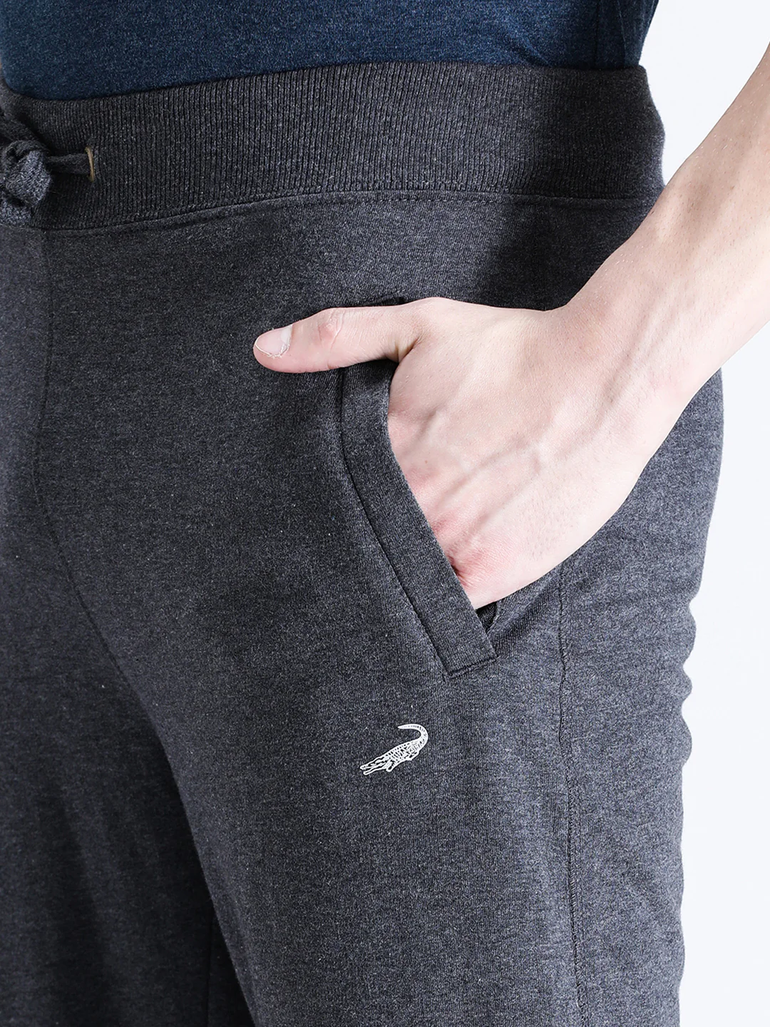 Solid Classic Fit Charcoal Grey Joggers