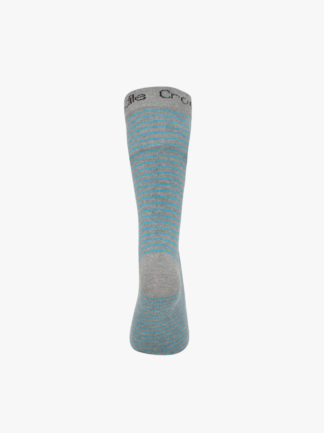 Full Length Cotton Terry Stretch Striped Socks