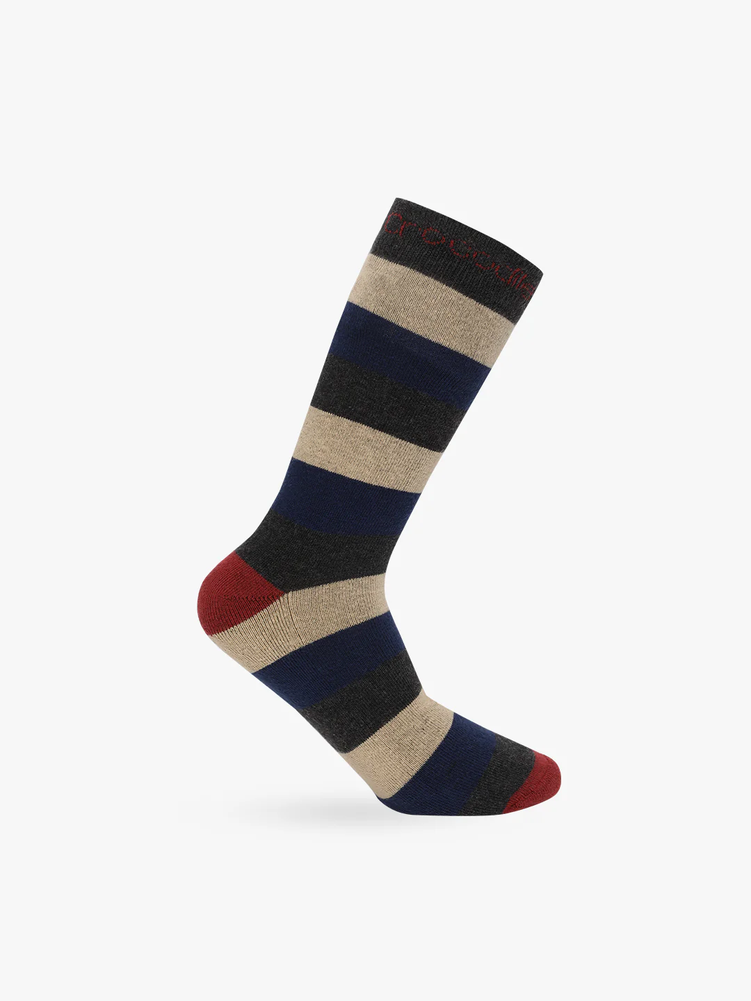 Cotton Terry Striped Full Length Socks