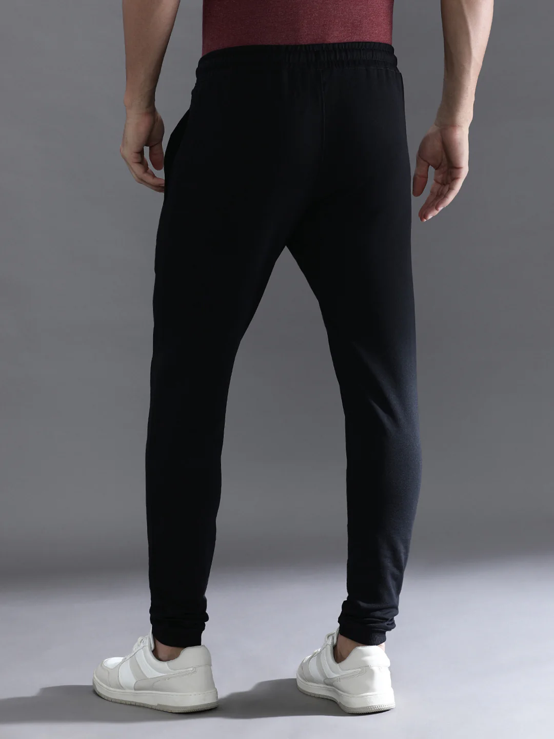 Solid Black Comfort Fit Joggers