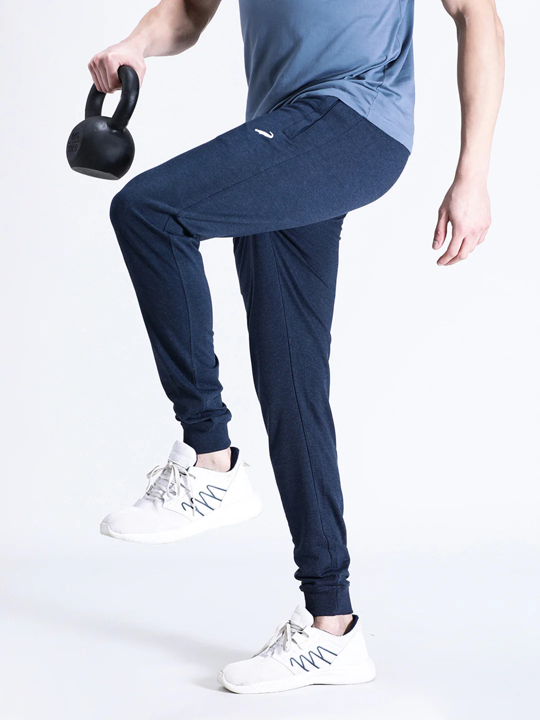 Solid Classic Fit Navy Joggers