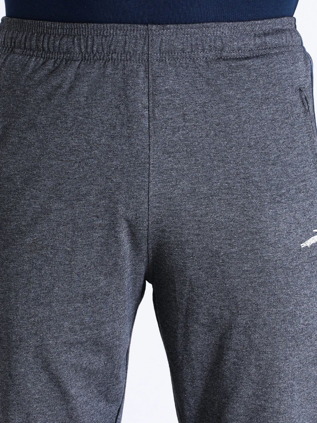 Solid Slim Fit Charcoal Grey Track Pant
