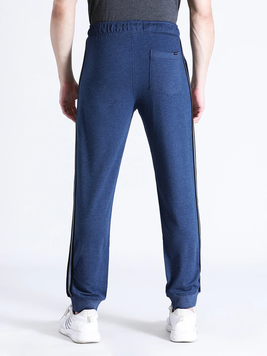 Solid Classic Fit Blue Joggers