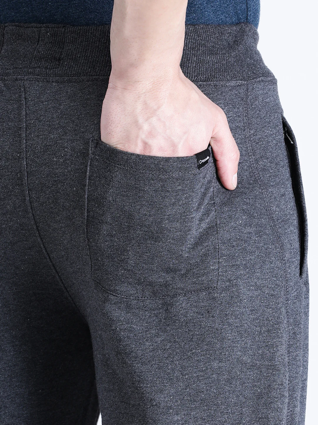 Solid Classic Fit Charcoal Grey Joggers